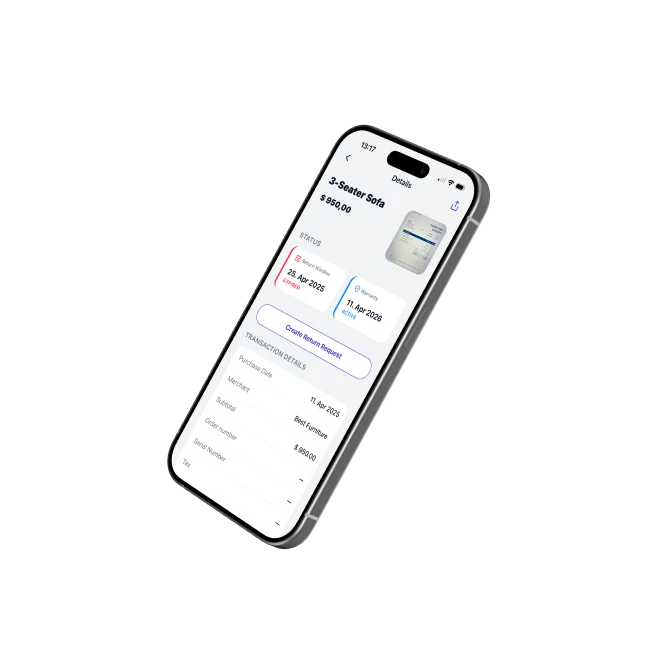 App interface details